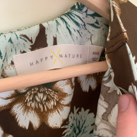 NWT Happy x Nature by Kate Hudson Puff Sleeve Floral Dress in Size XXS - Picture 5 of 16